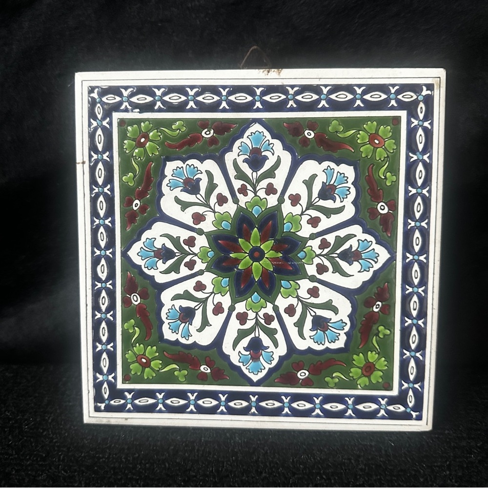 Handmade Vintage Ceramic Tile